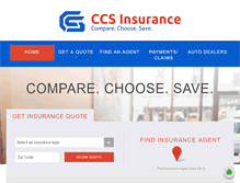 Tablet Screenshot of ccsinsurance.com